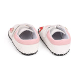 Kicks & Crawl- White Hearts Baby Shoes