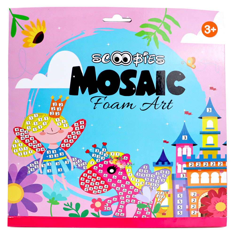 Scoobies Glitter Mosaic Art Sets - Pink