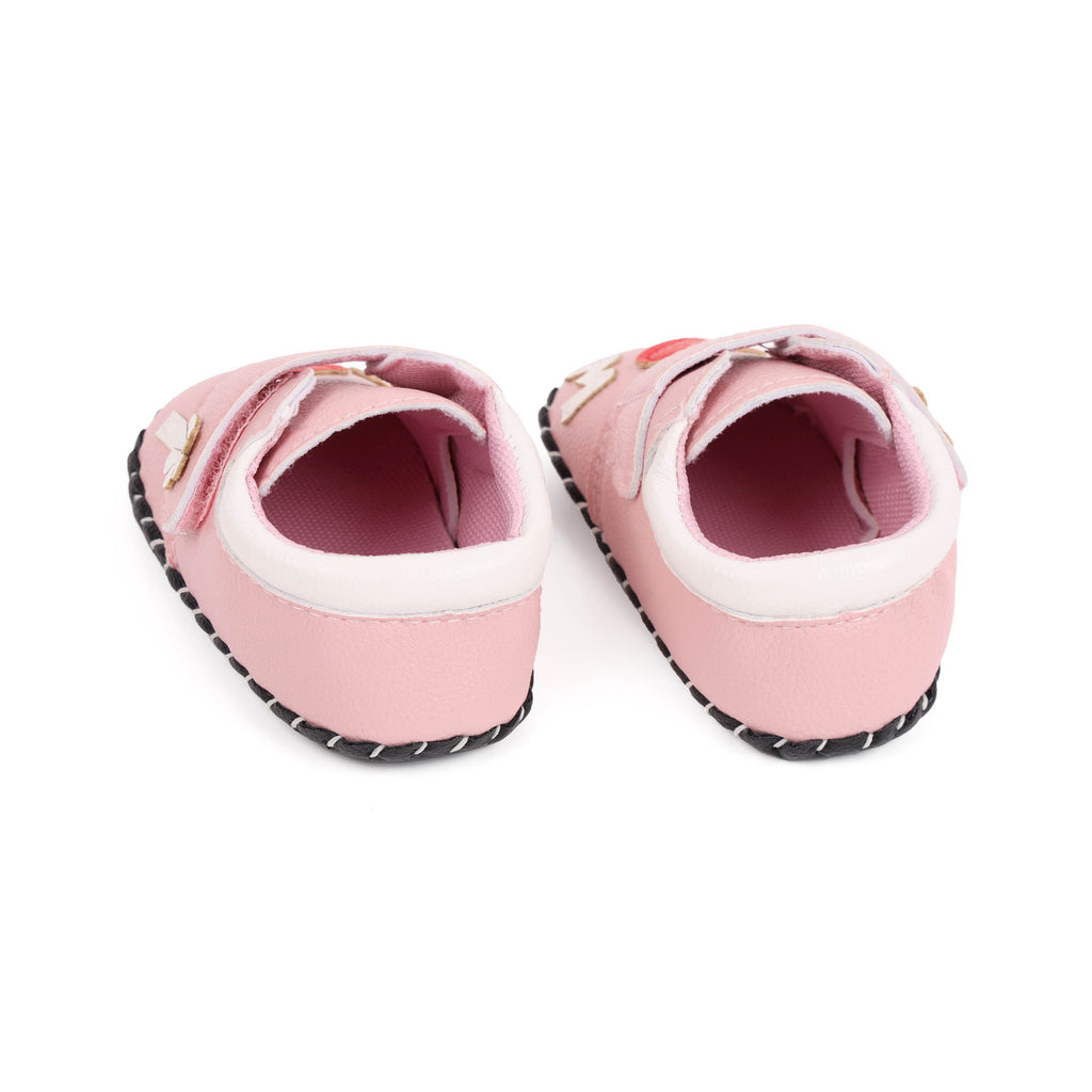 Kicks & Crawl- Pink Hearts Baby Shoes