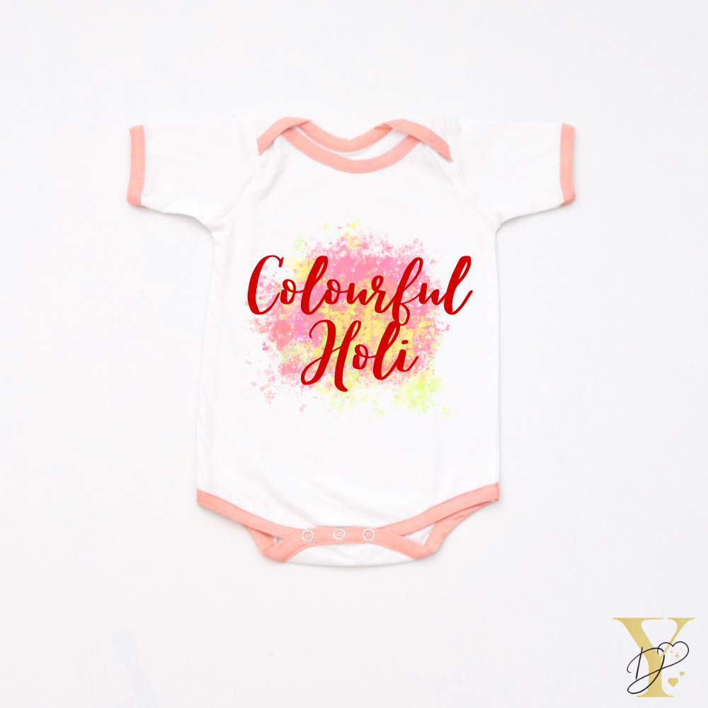 Colourful Holi Bodysuit- Full/Half Sleeves