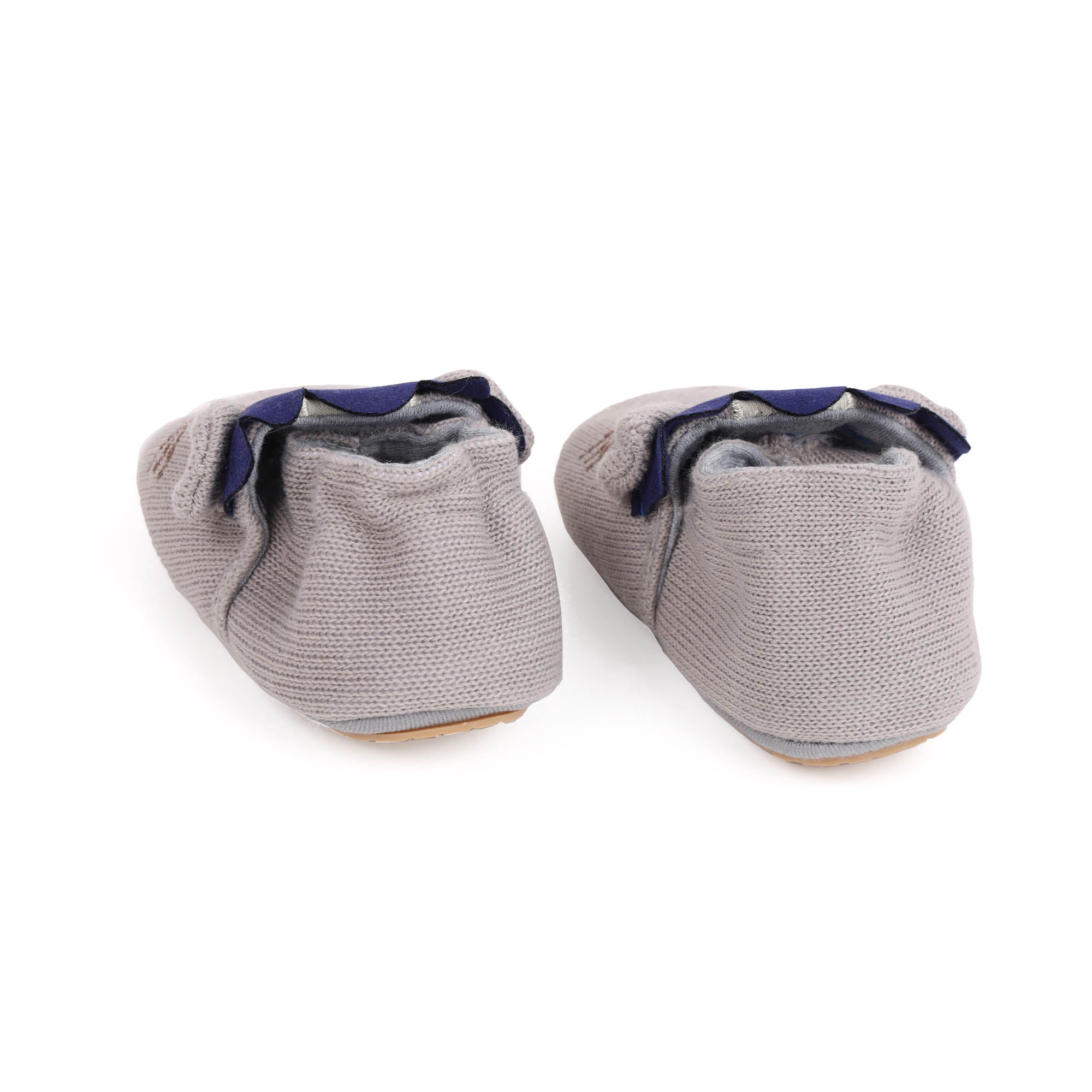 Kicks & Crawl- Mighty Mouse Grey Baby Shoes