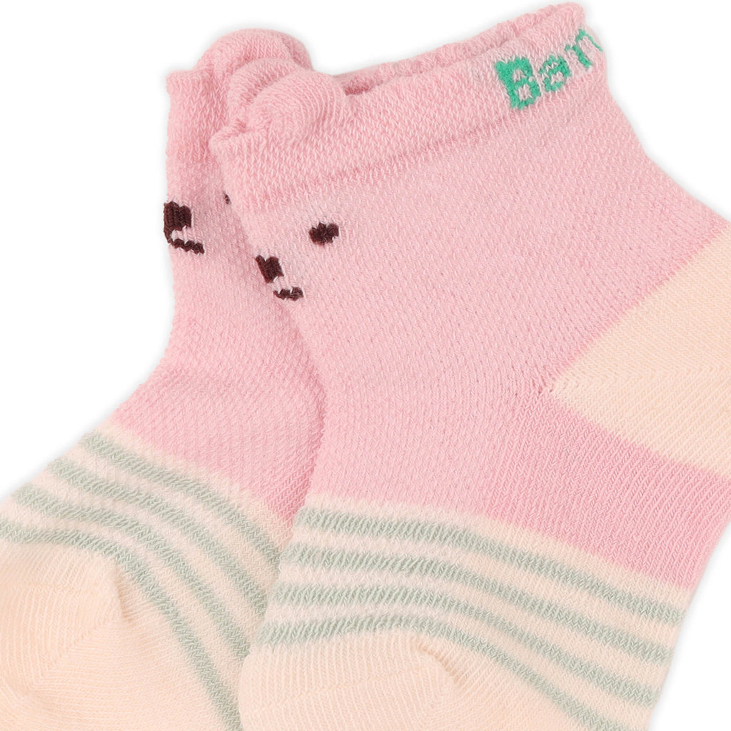 Kicks & Crawl- Pink Hearts Baby Socks - 3 Pack
