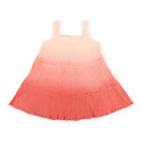 Kicks & Crawl- Tie & Dye Pink & Peach Ombre Dress