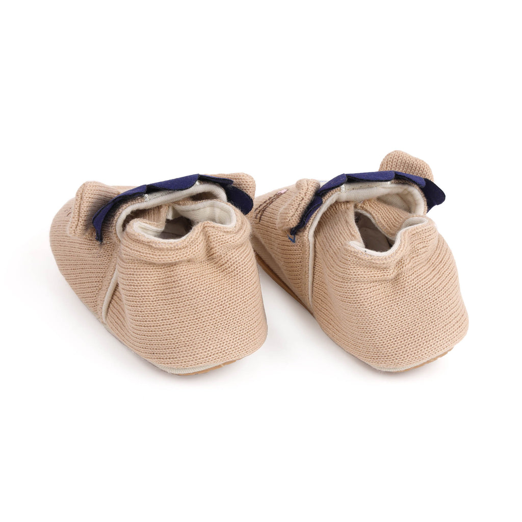 Kicks & Crawl- Mighty Mouse Beige Baby Shoes