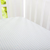 Organic Plaid Fitted Cot Sheet