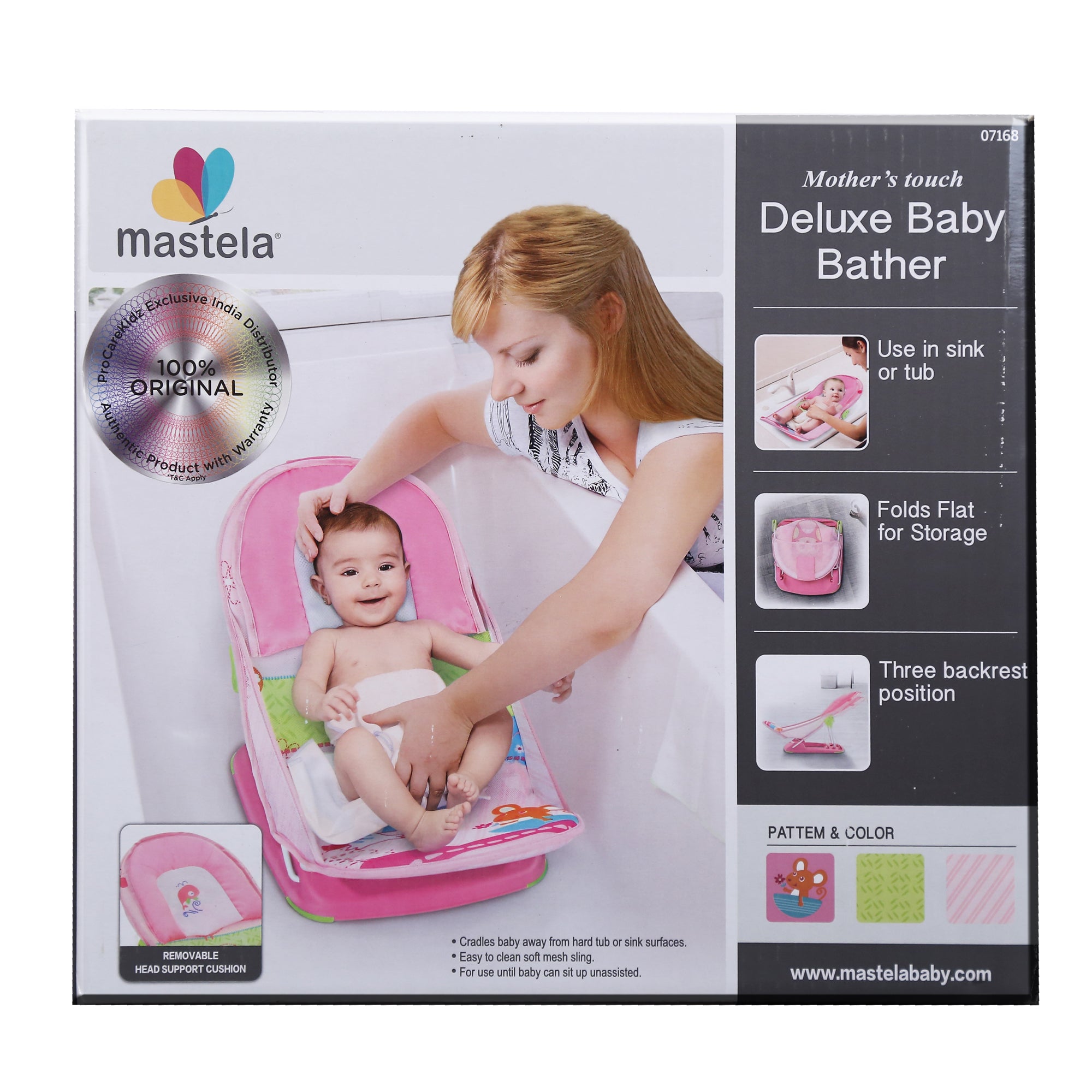 Mastela  Deluxe Baby Bather Pink P1