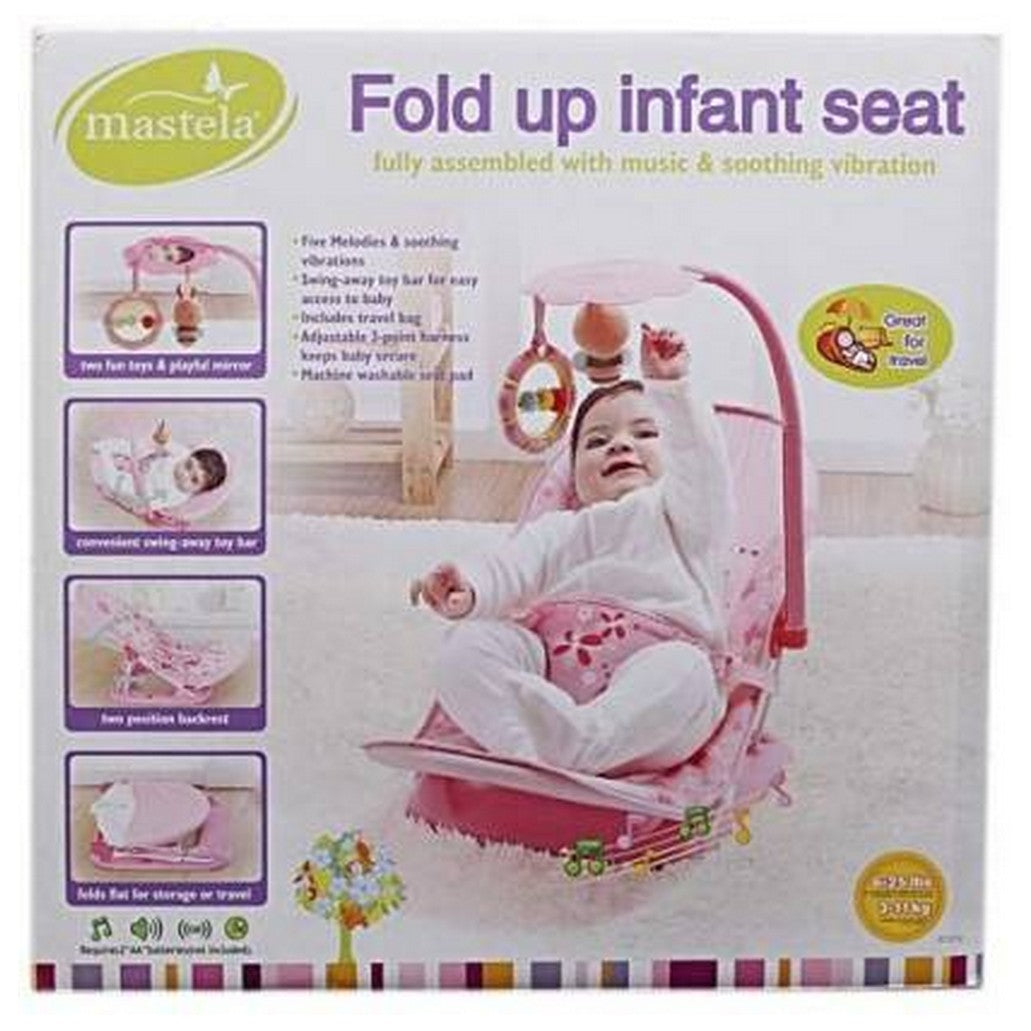 Mastela Baby to Toddlers Foldable Chair Seat with Toys, Music and Soothing Vibration