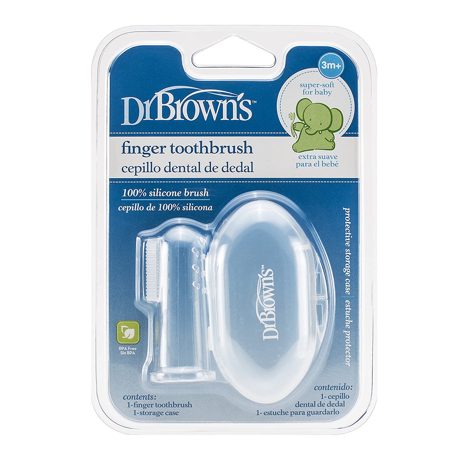 Dr. Brown's Silicone Finger Toothbrush With Case