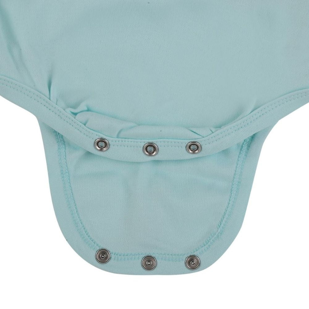 My Milestones Bodysuit Half Sleeves Aqua / Pink - 2 Pc Pack