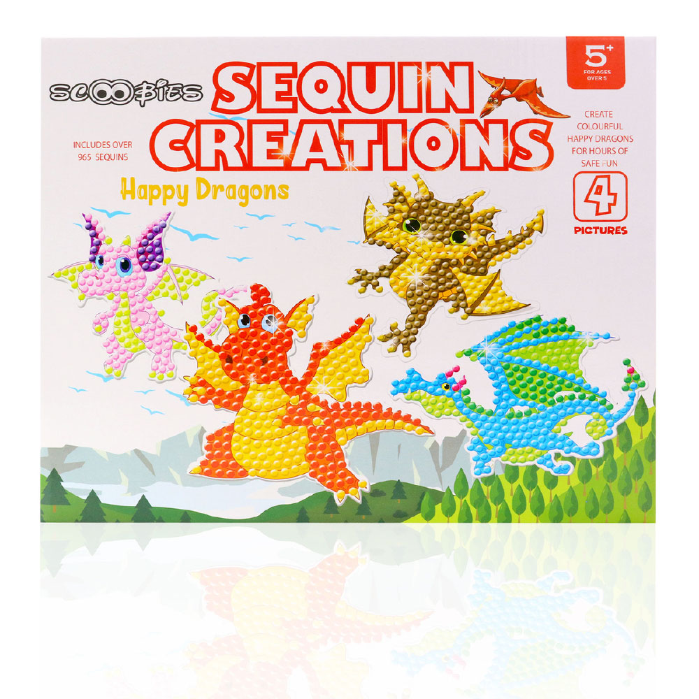 Sequin Creations Happy Dragon