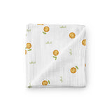 The White Cradle 100% Organic Cotton Baby Swaddle Wrap - Sunflower