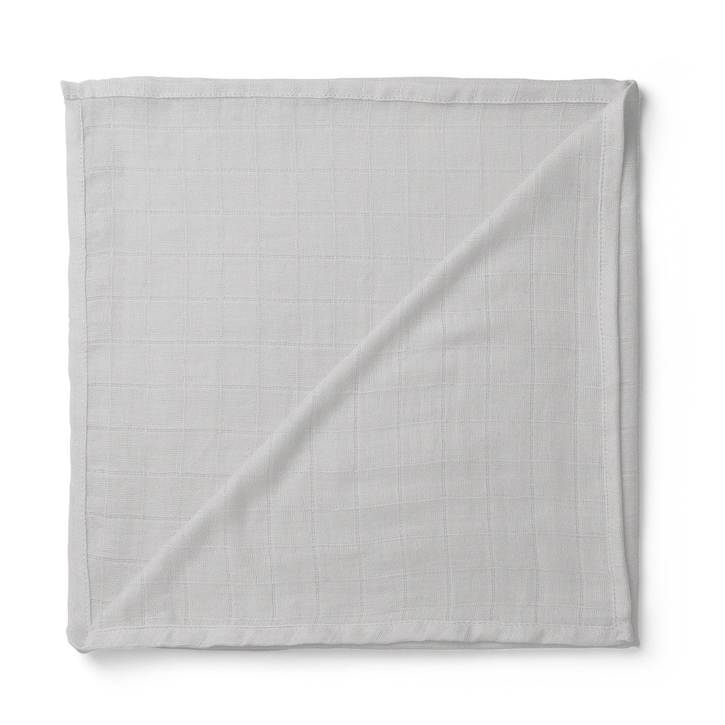 The White Cradle 100% Organic Cotton Baby Swaddle Wrap - Grey
