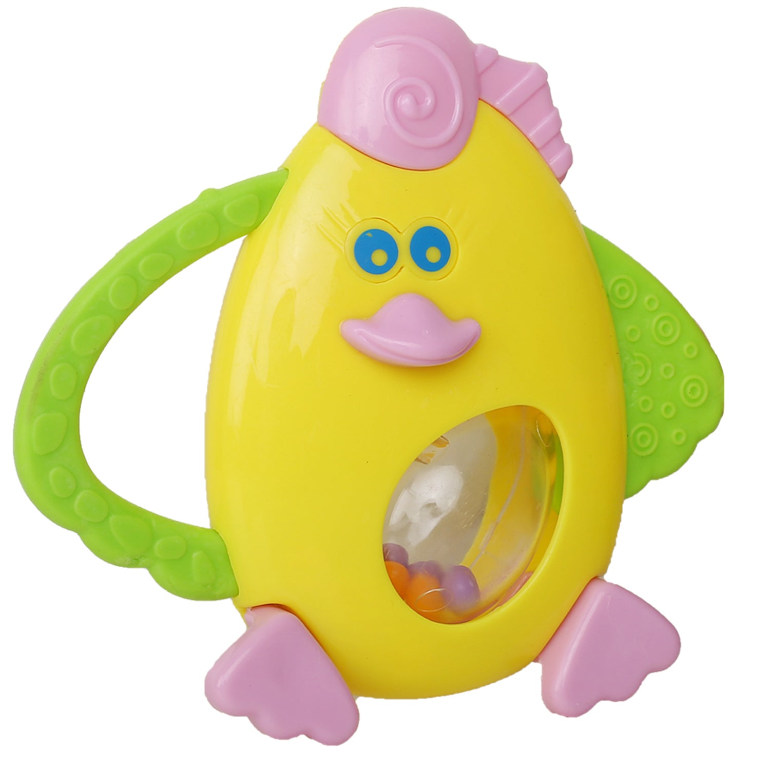 Baby Moo Animal Yellow Rattle Toy