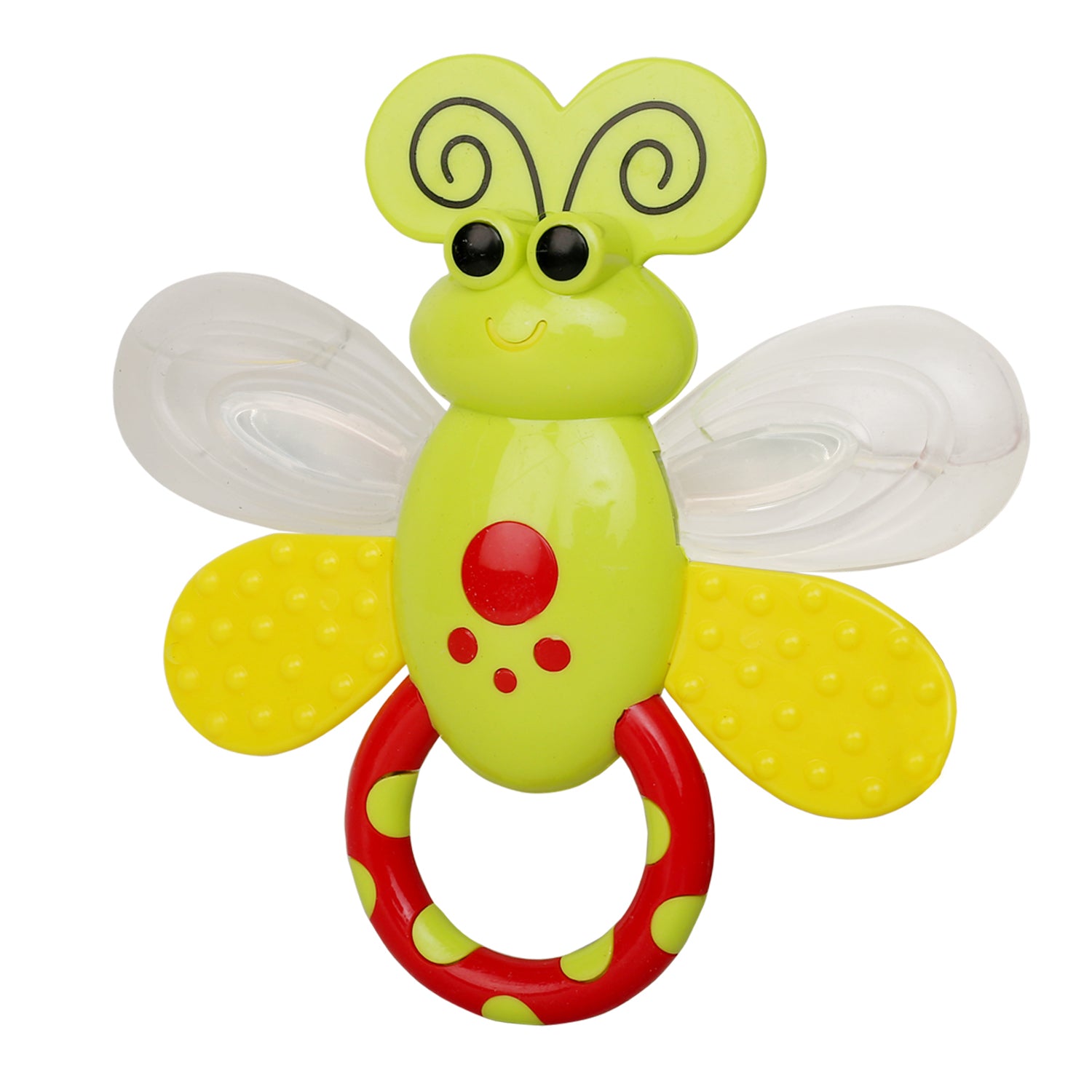 Baby Moo Butterfly Green Rattle Toy