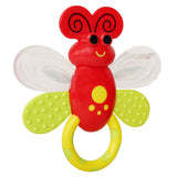 Baby Moo Butterfly Red Rattle Toy