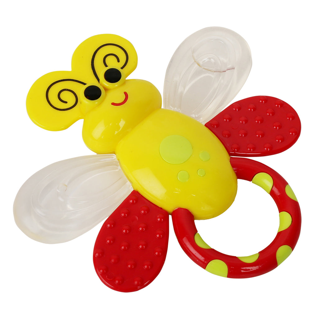 Baby Moo Butterfly Yellow Rattle Toy