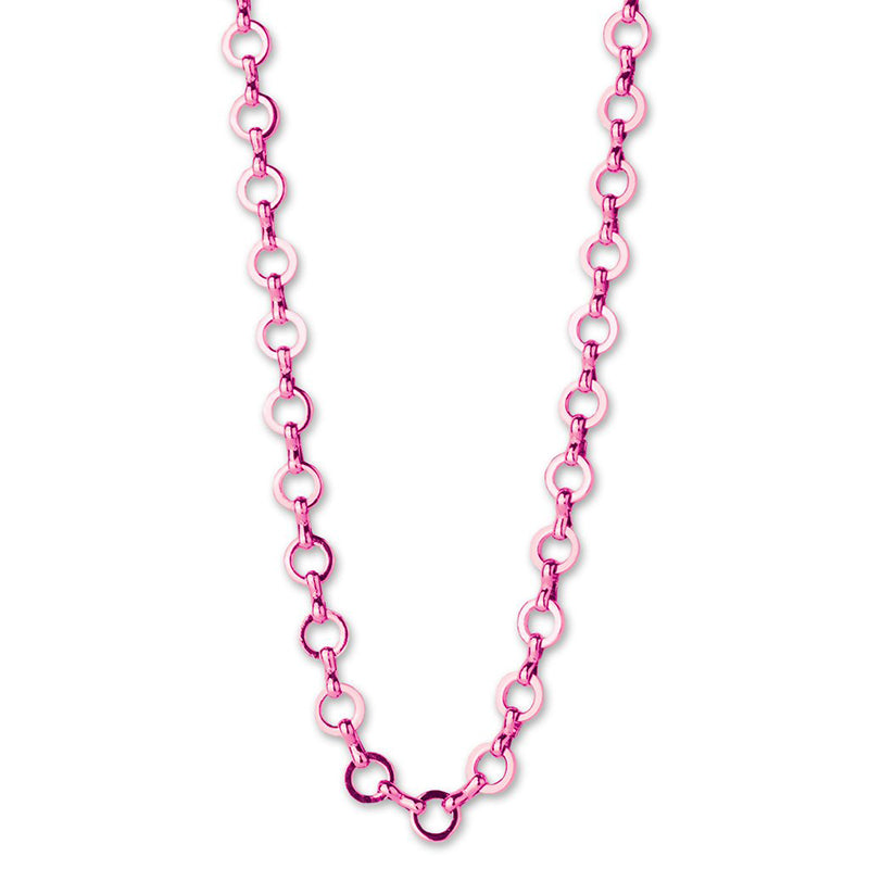 Charm It Pink Chain Necklace