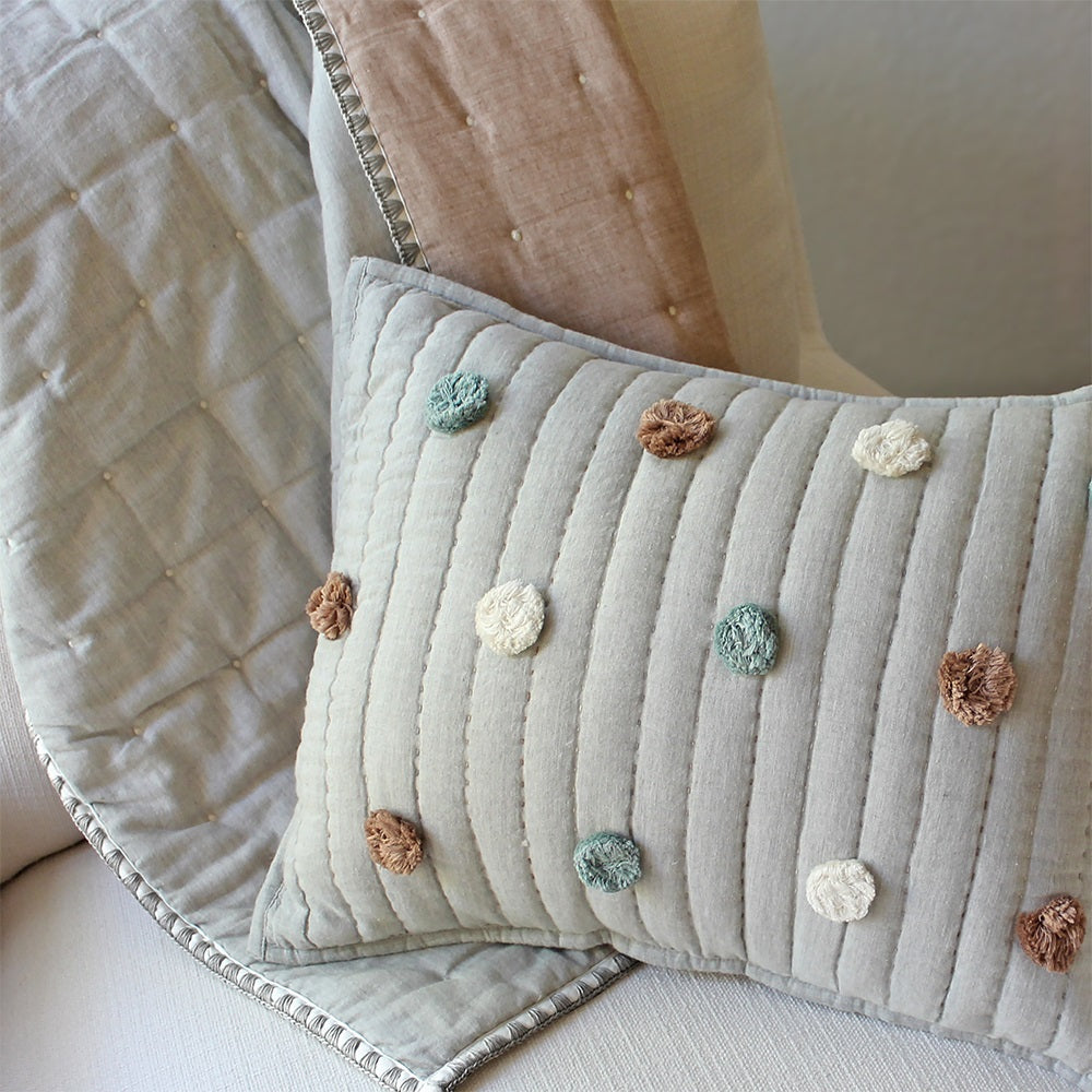 Crane Baby Ezra Collection Quilted Pillow