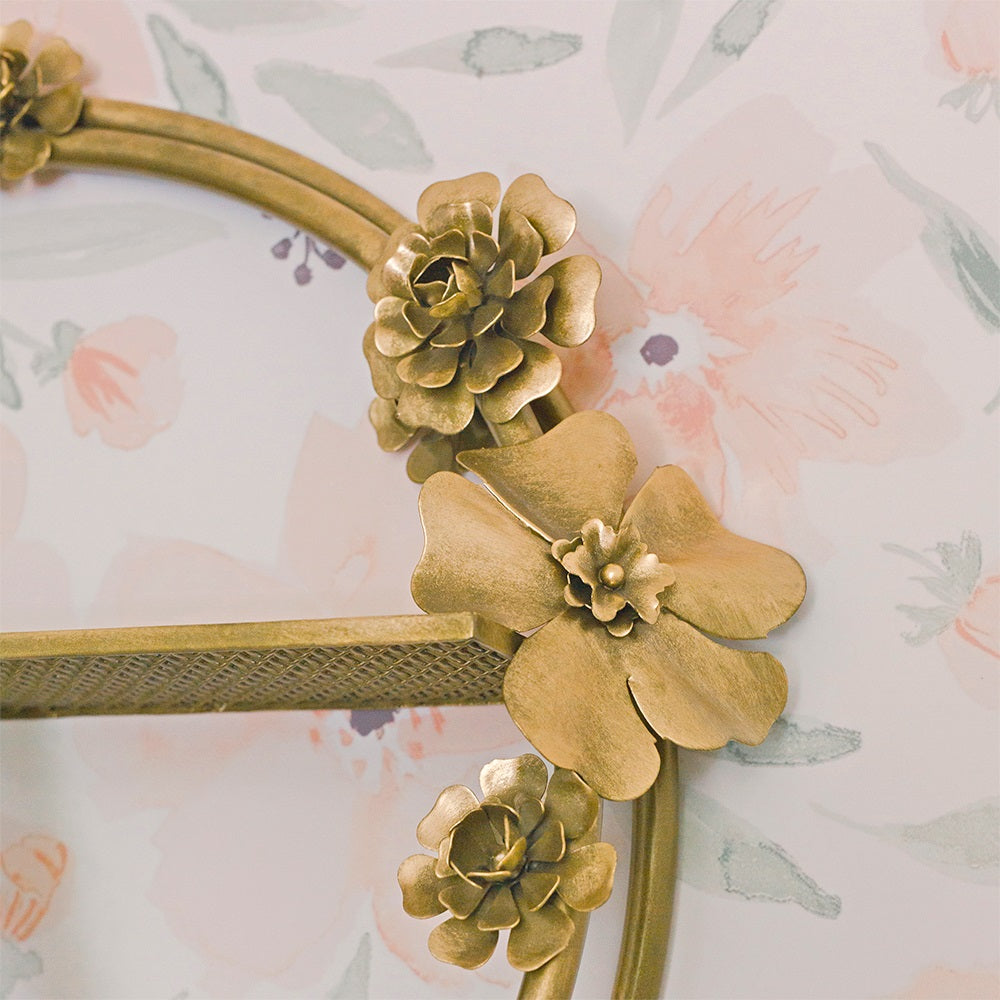 Crane Baby Flower Shelf Wall Décor