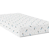 The White Cradle Flat Bed Sheet for Baby Cot & Mattress - Boy Poodle