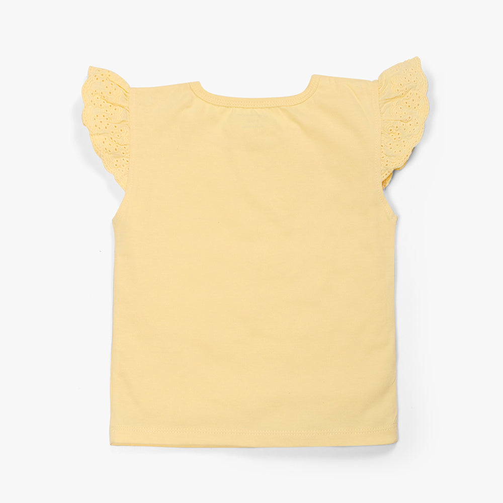 My Milestones T-shirt Set Half Sleeves 2 pcs - Aqua / Yellow