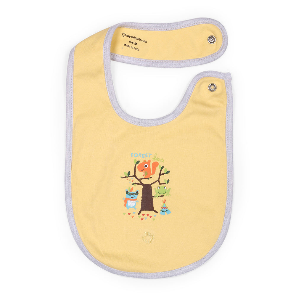 My Milestones Bibs Value Set 3 pcs - Yellow / White / Grey