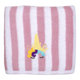My Milestones Kids Bath Towel Bold Stripped - Pink / White