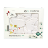 Infant Essentials Gift Set - White, Set of 8