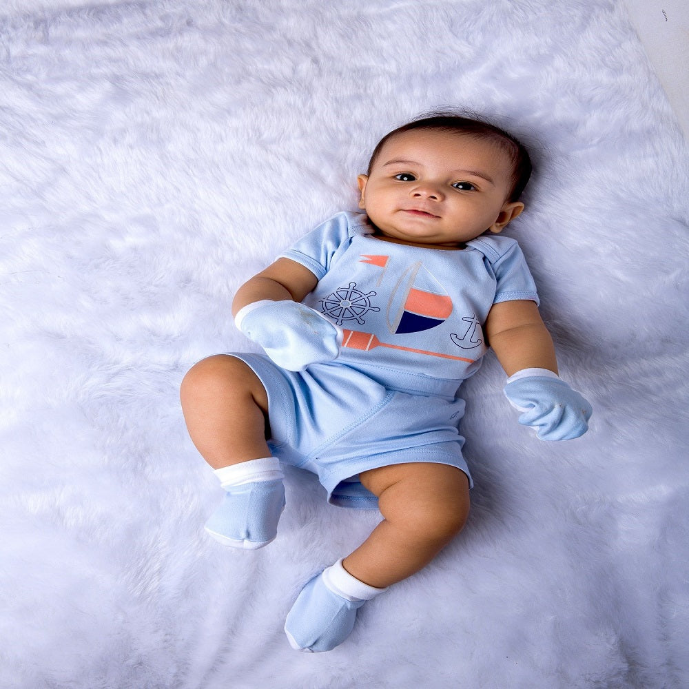 Infant Essentials Gift Set - Blue, Set of 8