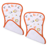My Milestones Luxe all-purpose Washcloths 2pc Set - Carnival Orange