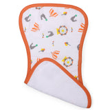 My Milestones Luxe all-purpose Washcloths 2pc Set - Carnival Orange