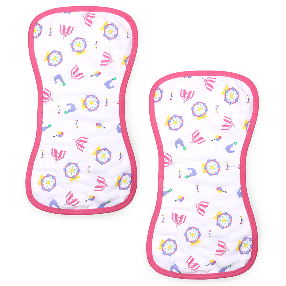 My Milestones Luxe all-purpose Washcloths 2pc Set - Carnival Pink