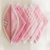 Wash Cloths/Napkins - Pink, Set of 5