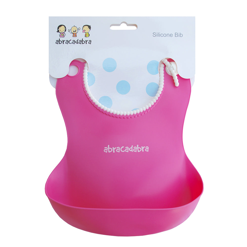 Abracadabra Silicone Bib - Pink