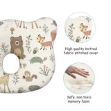 Abracadabra Memory Foam Baby Head Shaping Pillow (Bambi & Friends) - Multicolor