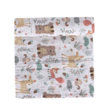 Abracadabra Cotton Muslin Swaddle For Newborns Pack of 3 (Bambi & Friends) - Multicolor