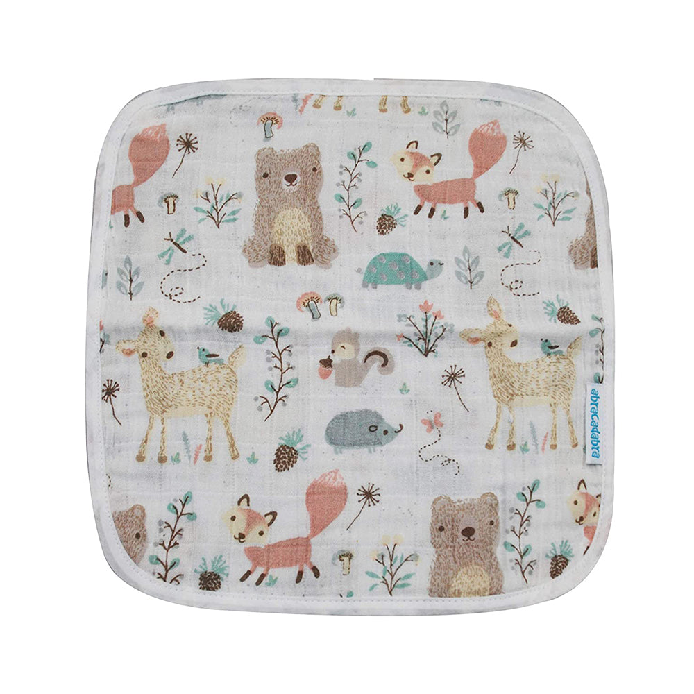 Abracadabra Cotton Muslin Wipes Pack of 3 (Bambi & Friends) - Multicolor