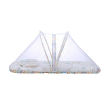 Abracadabra Gadda Set with Mosquito Net & Shaped Pillow Sleepy Friennds Theme - Pastel Multicolour