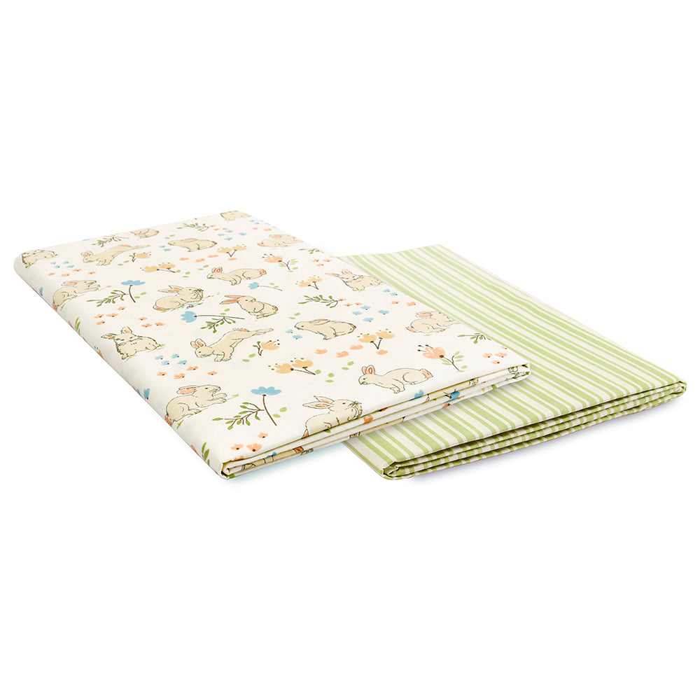 Abracadabra Flat Sheet (Set of 2) - Bunny Garden