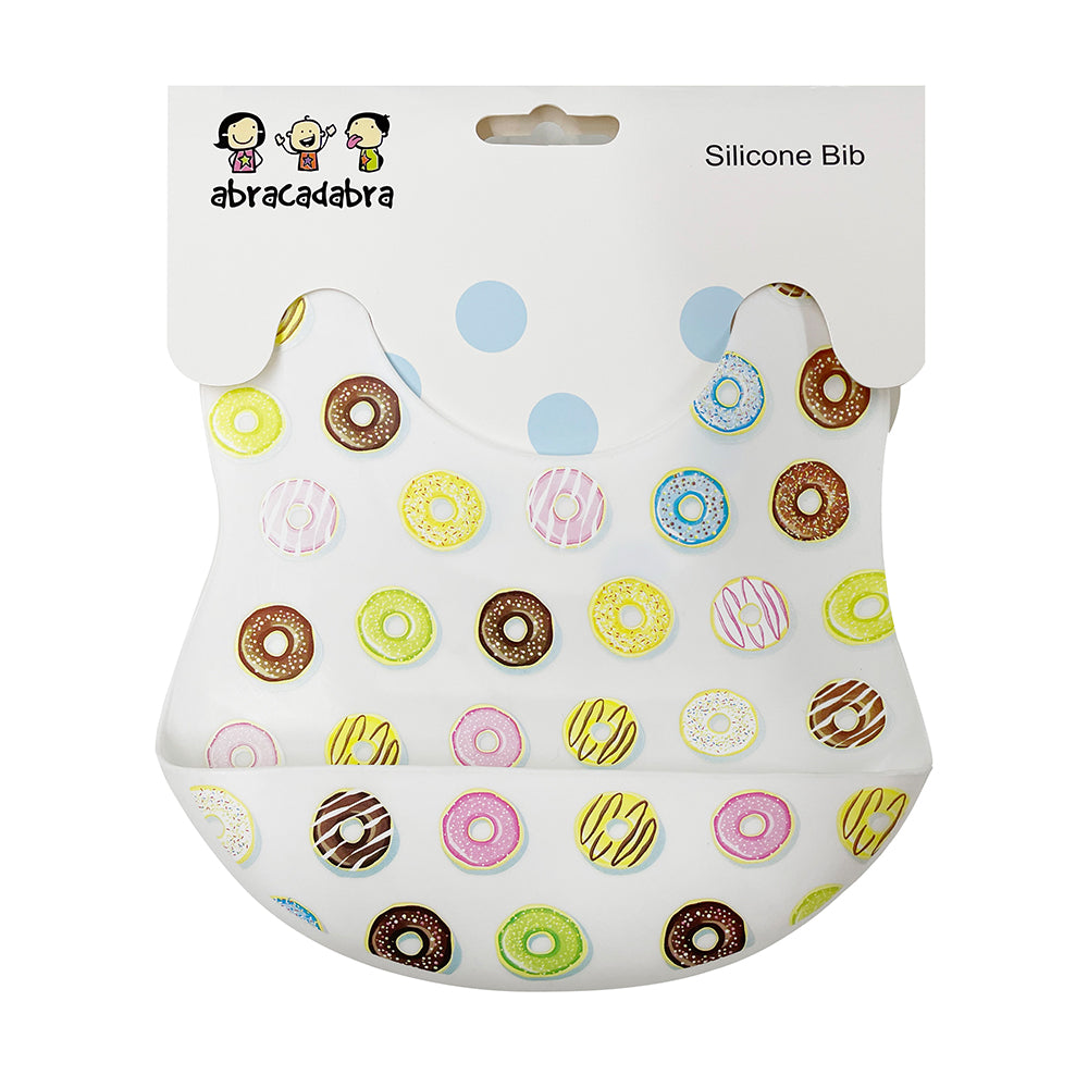 Abracadabra Silicone Bib - Donuts
