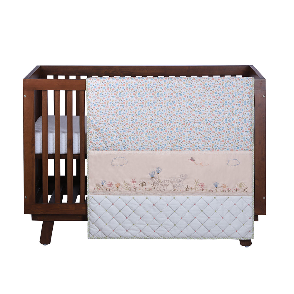 Abracadabra 6 Piece Cot Bedding Set - Bunny Garden