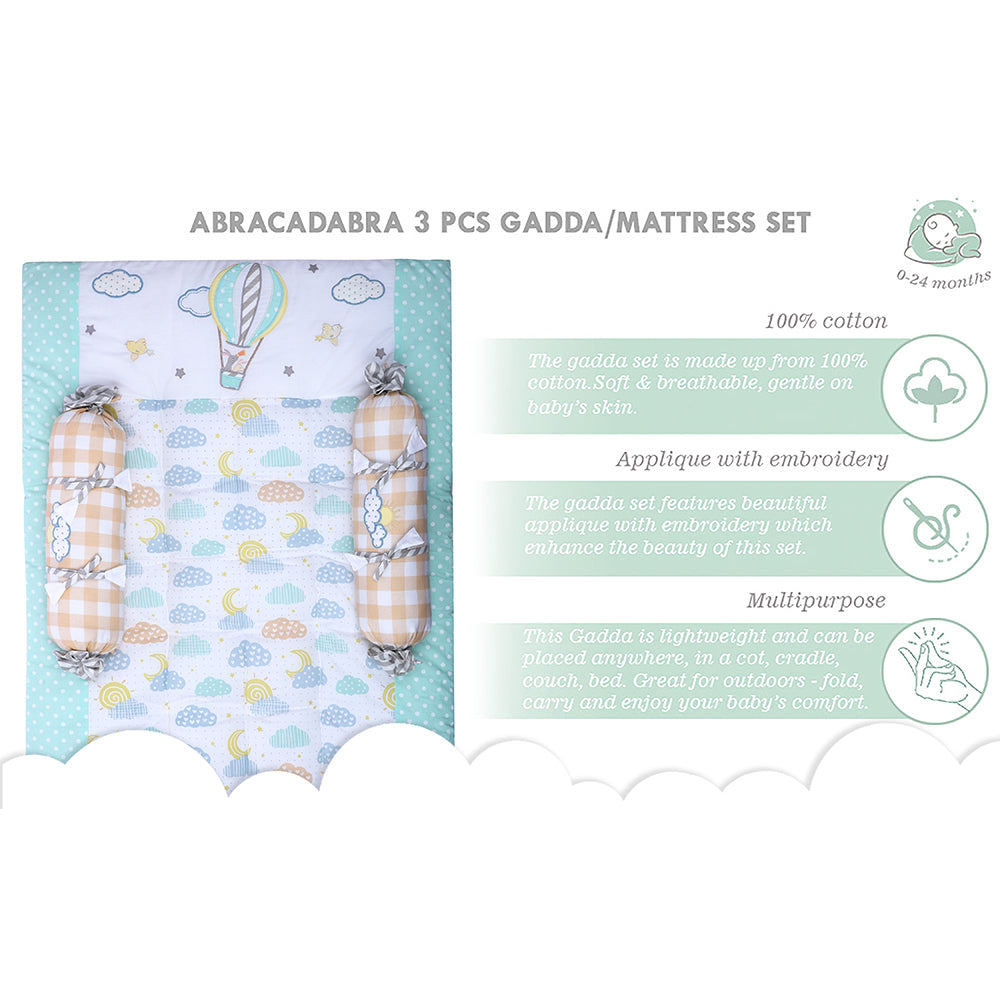 Abracadabra Cotton Bedding/Gadda Set Lost in Clouds Theme - Orange