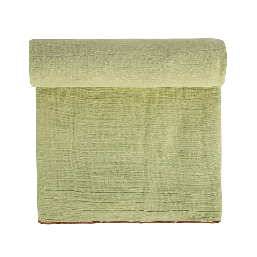 Abracadabra Cotton Muslin Swaddle For Newborns Pack of 3 (Savanna) - Green