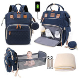 Abracadabra Diaper Bag with Changing Station - Blue