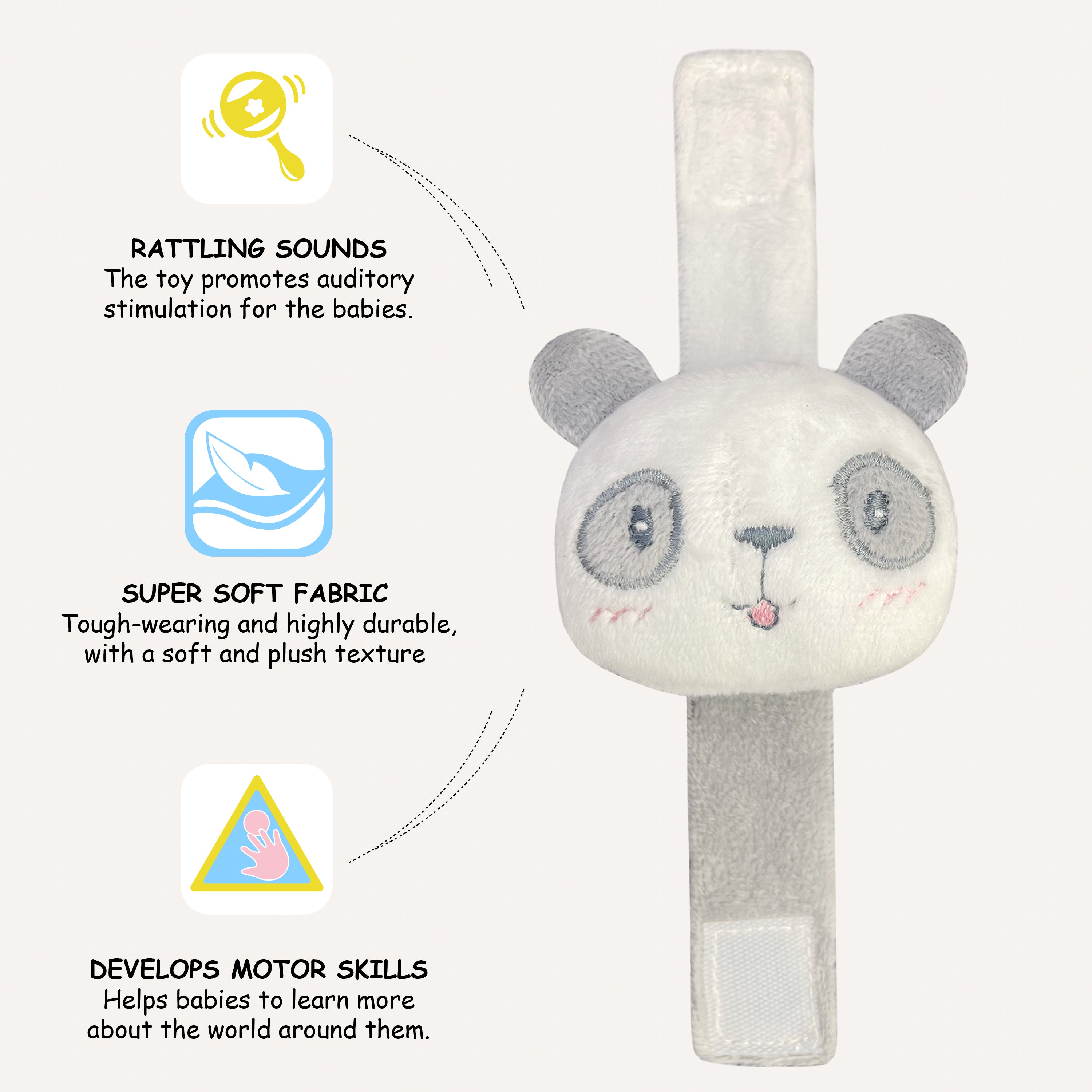 Abracadabra Wrist Rattle - Panda