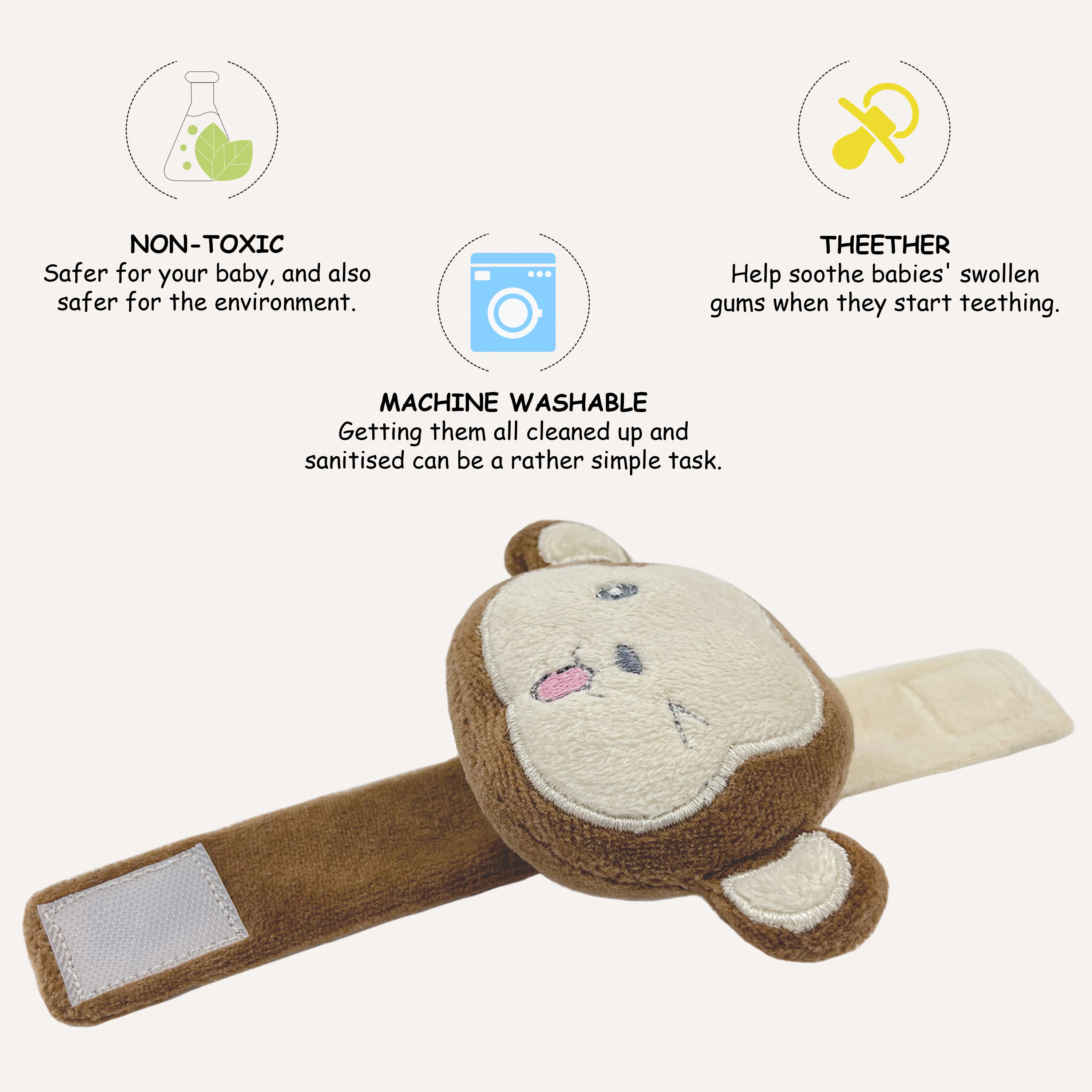 Abracadabra Wrist Rattle - Monkey