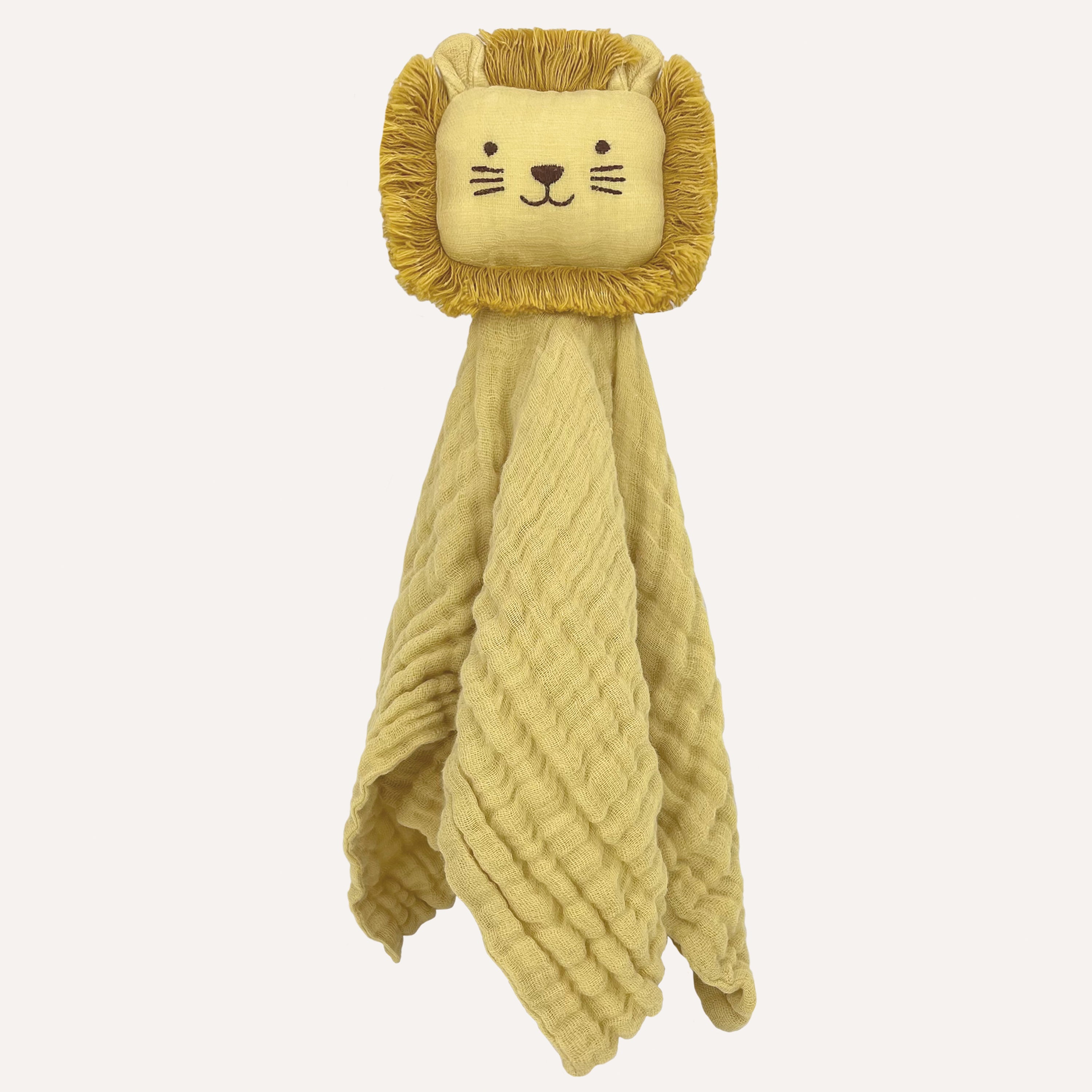 Abracadabra Organics Collectible Security Blanket With Cuddle Toy - Lion