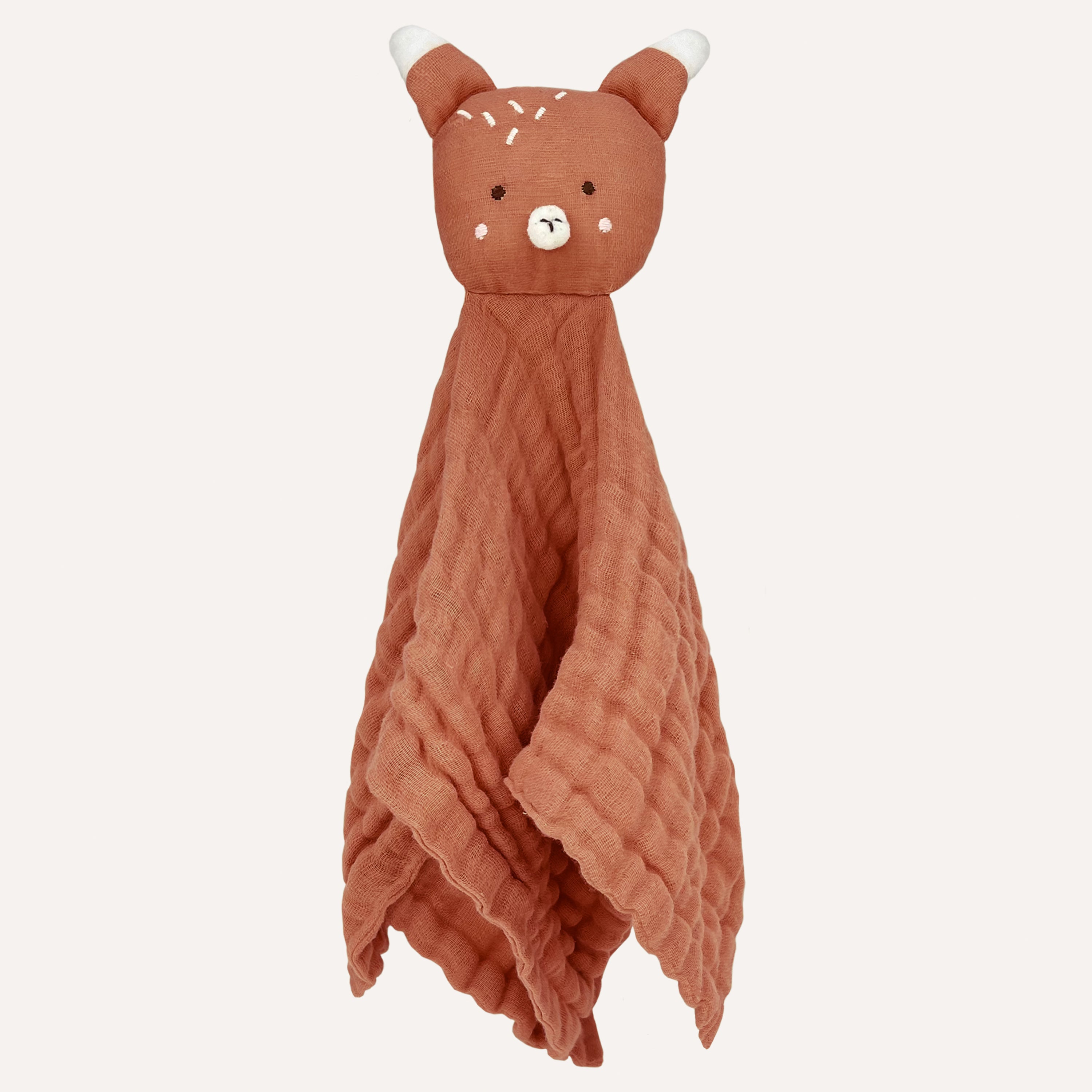 Abracadabra Organics Collectible Security Blanket With Cuddle Toy - Fox