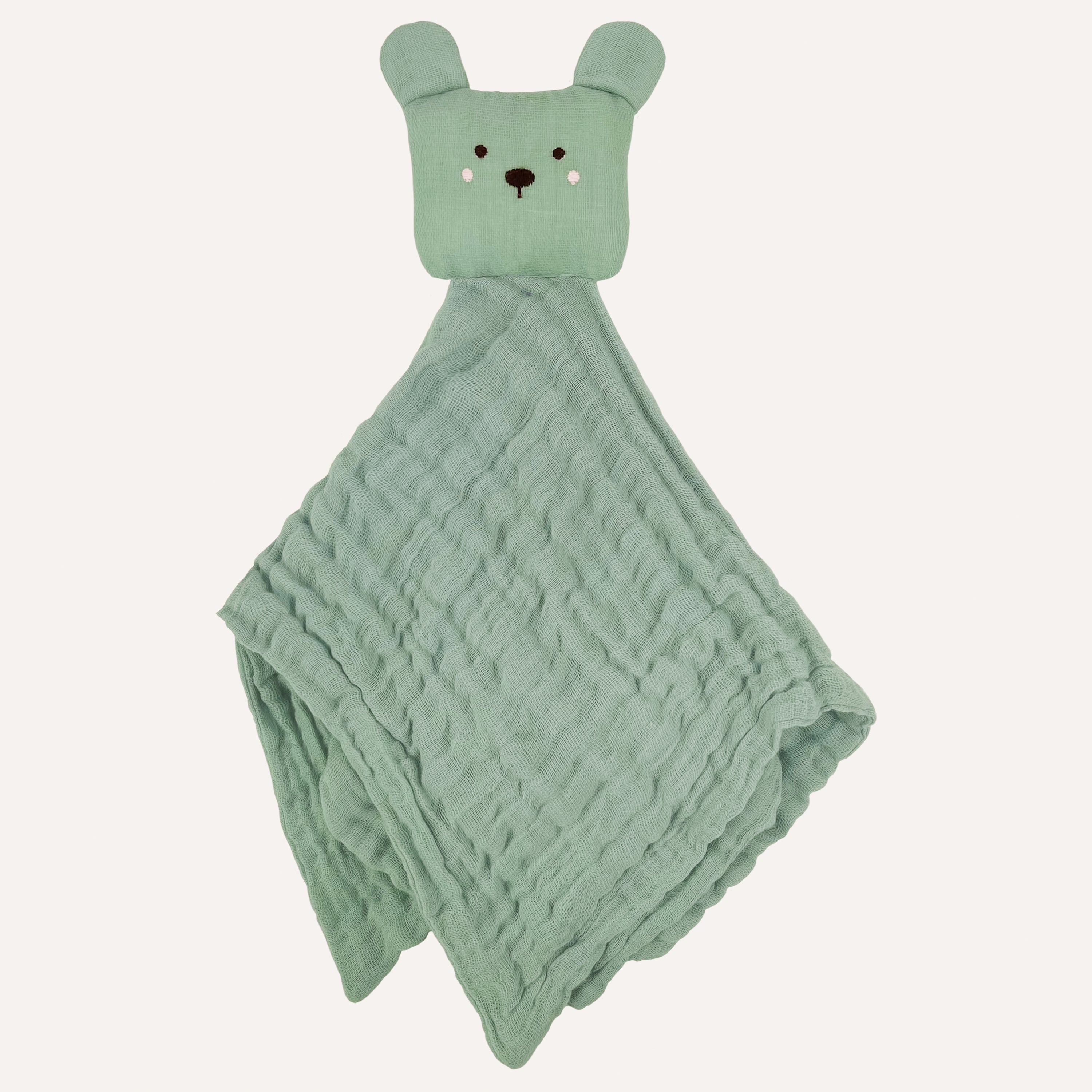 Abracadabra Organics Collectible Security Blanket With Cuddle Toy - Bear