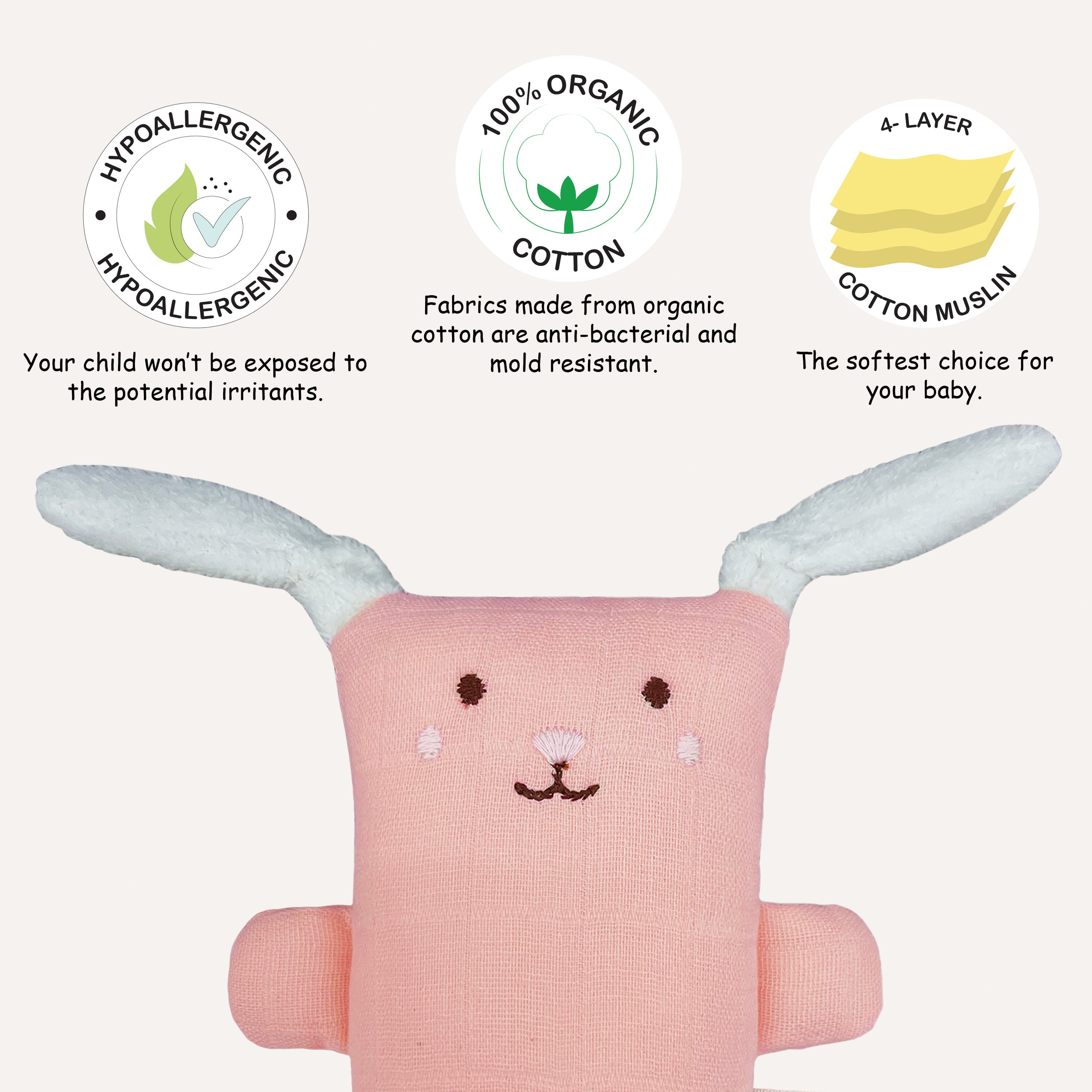 Abracadabra Organics Collectible Cuddle Toy - Bunny